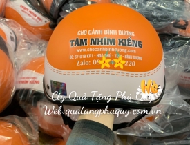 XƯỞNG IN LOGO MŨ BẢO HIỂM LÀM QUÀ TẶNG CÔNG TY