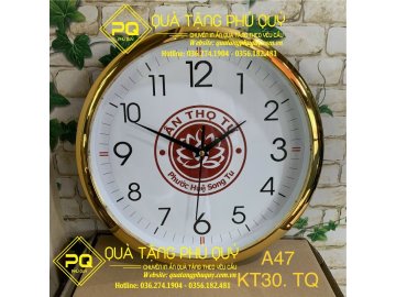 ĐỒNG HỒ TRÒN MÀU VÀNG