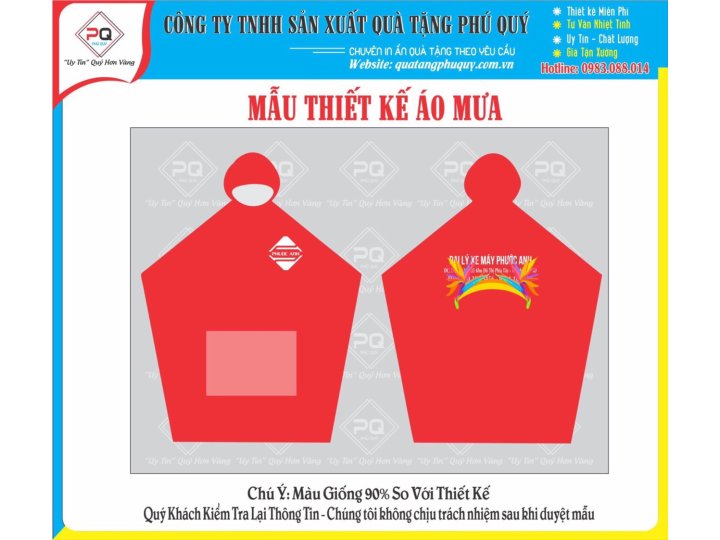 IN ÁO MƯA CỬA HÀNG XE MÁY 