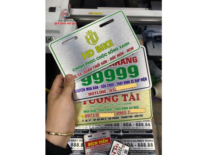 BIỂN SỐ XE ĐIỆN THEO YÊU CẦU 
