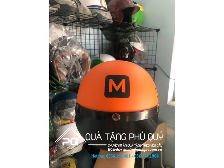 MŨ BẢO HIỂM MÀU CAM SƠN MỜ