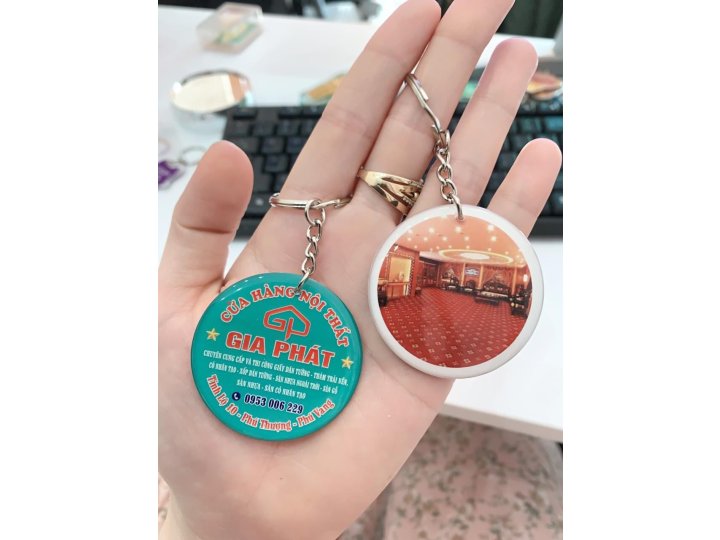 MÓC KHÓA HÌNH TRÒN, ĐA DẠNG MẪU MÃ