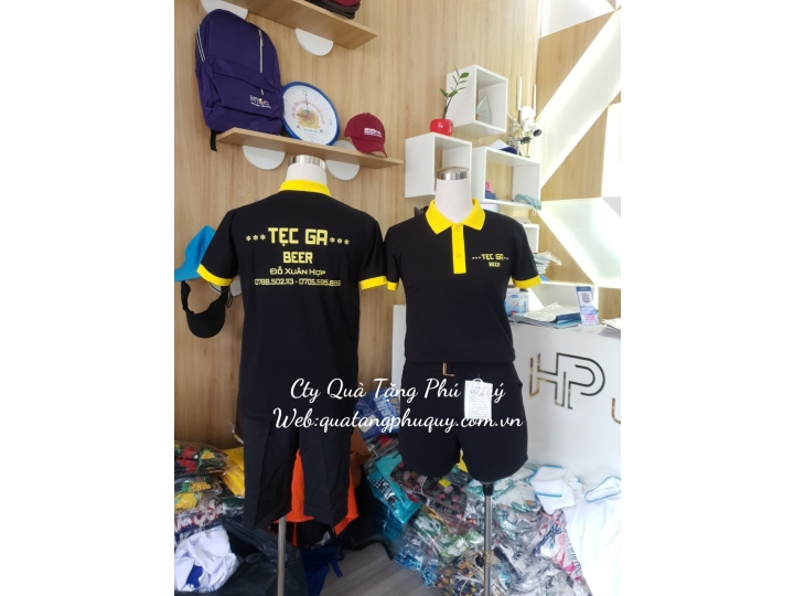 IN ÁO ĐỒNG PHỤC MÀU VÀNG
